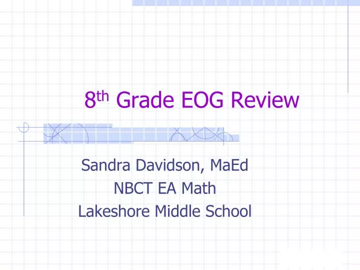 8 th grade eog review
