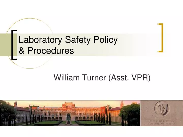 laboratory safety policy procedures