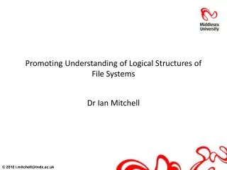 Promoting Understanding of Logical Structures of File Systems