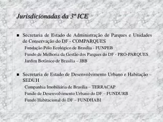 jurisdicionadas da 3 ice