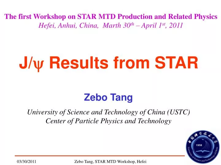 j y results from star
