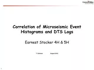 Correlation of Microseismic Event Histograms and DTS Logs