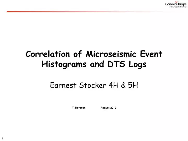 correlation of microseismic event histograms and dts logs
