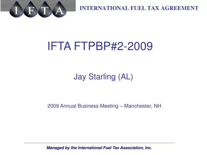 ifta ftpbp 2 2009