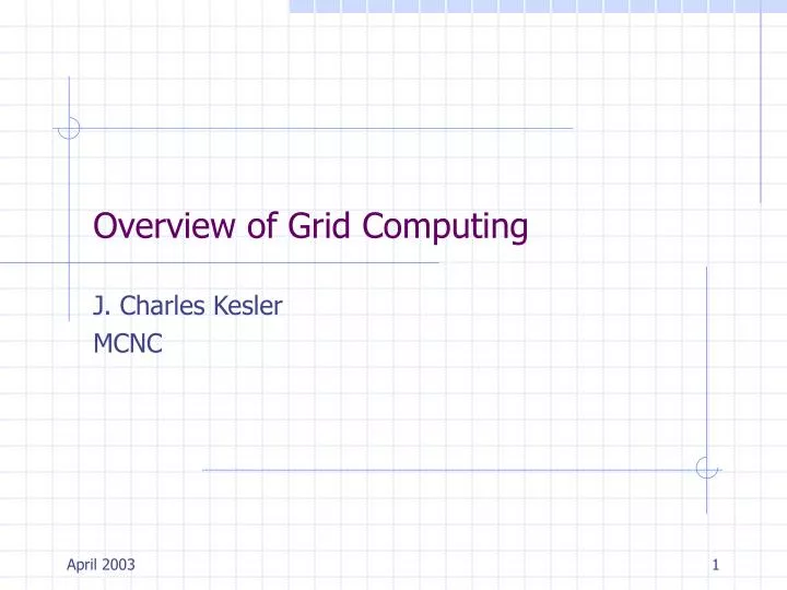 overview of grid computing