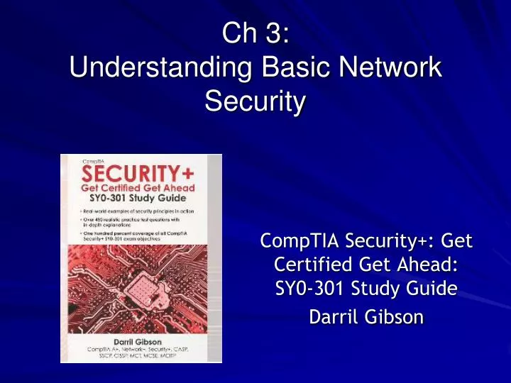 ch 3 understanding basic network security