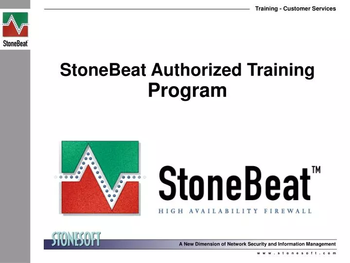 stonebeat authorized training program