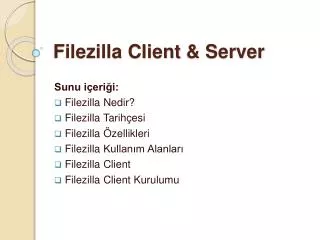filezilla client server