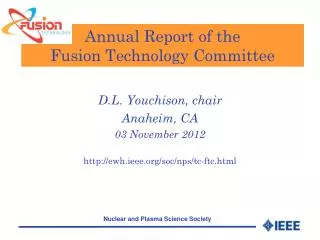 Annual Report of the Fusion Technology Committee
