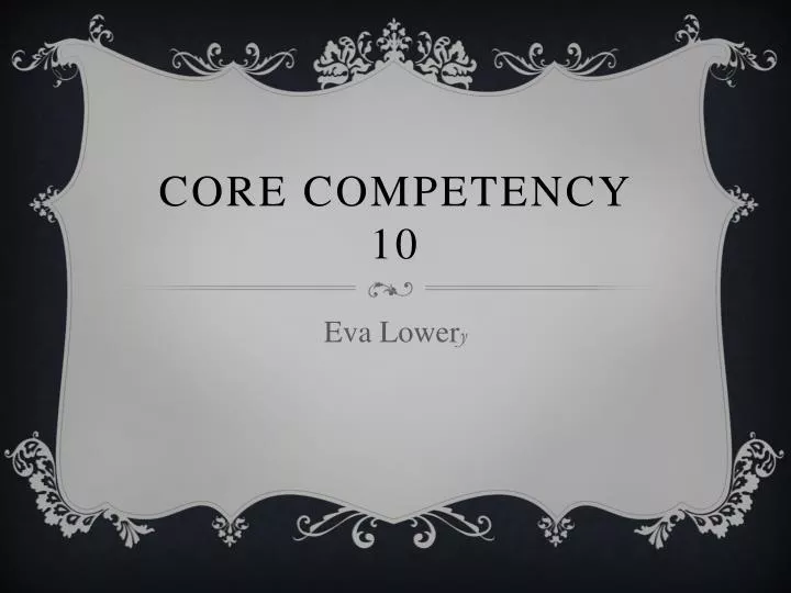 core competency 10
