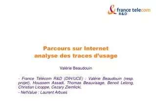 parcours sur internet analyse des traces d usage