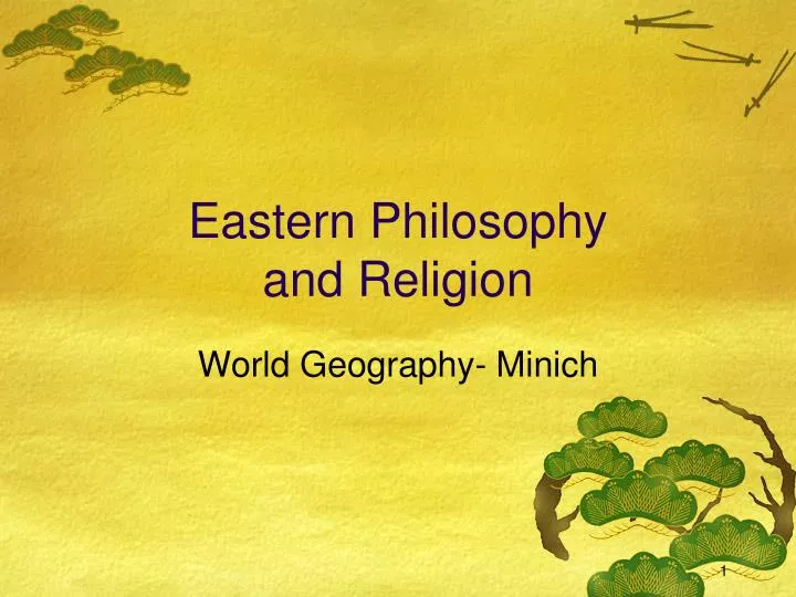 eastern philosophy and religion