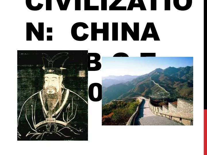 classical civilization china 500 b c e to 600 c e