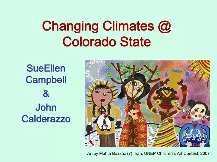 changing climates @ colorado state