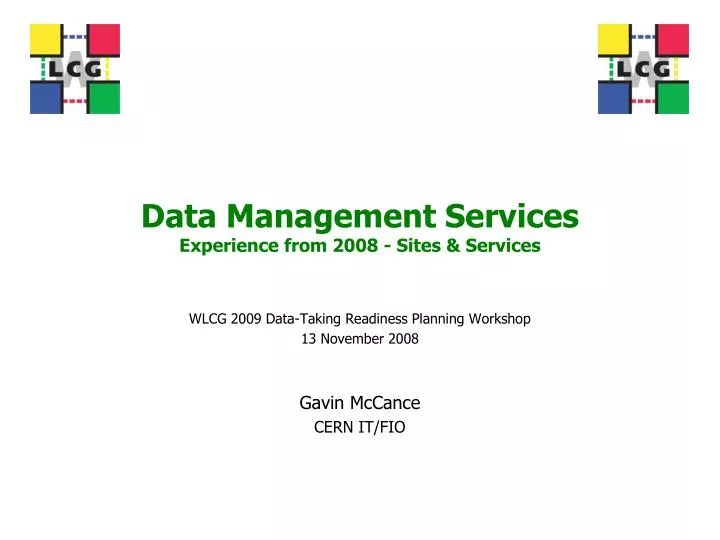 data management services experience from 2008 sites services