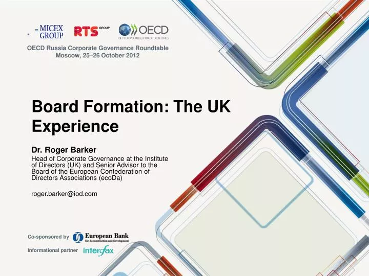 board formation the uk experience