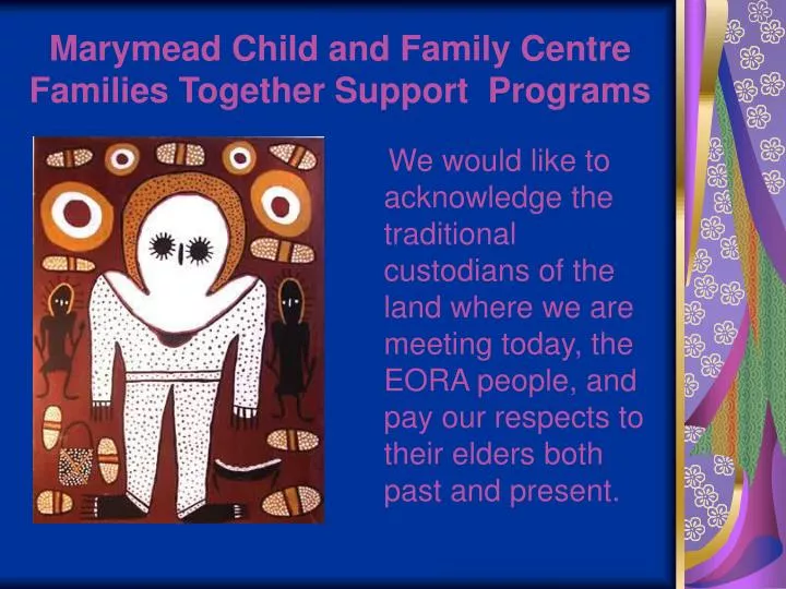 marymead child and family centre families together support programs