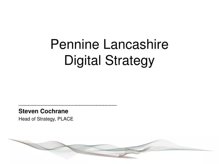 pennine lancashire digital strategy