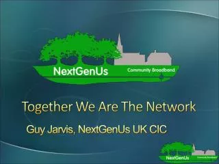 Guy Jarvis, NextGenUs UK CIC