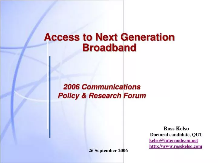 access to next generation broadband