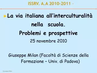 issrv a a 2010 2011
