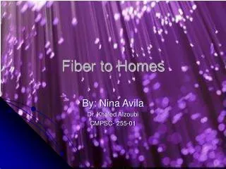 Fiber to Homes
