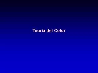teor a del color