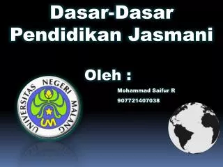 dasar dasar pendidikan jasmani