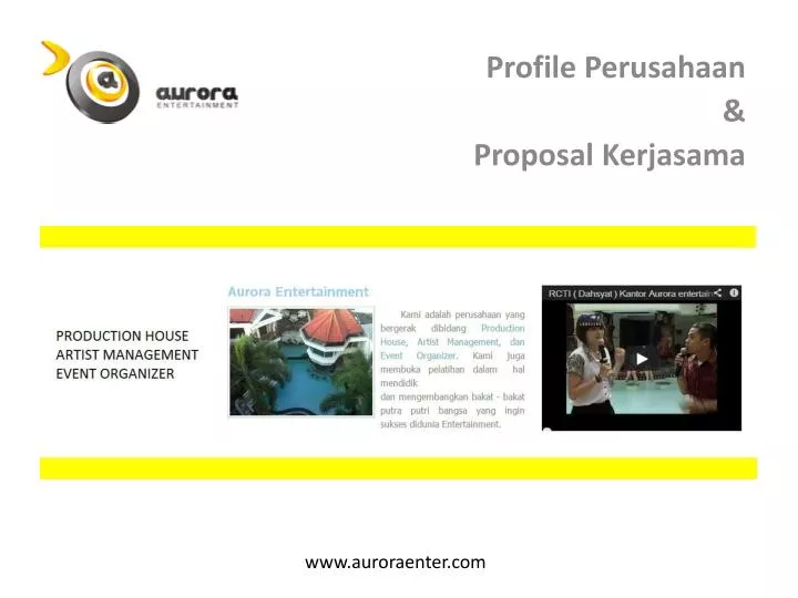 profile perusahaan proposal kerjasama
