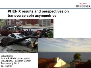 PHENIX results and perspectives on transverse spin asymmetries