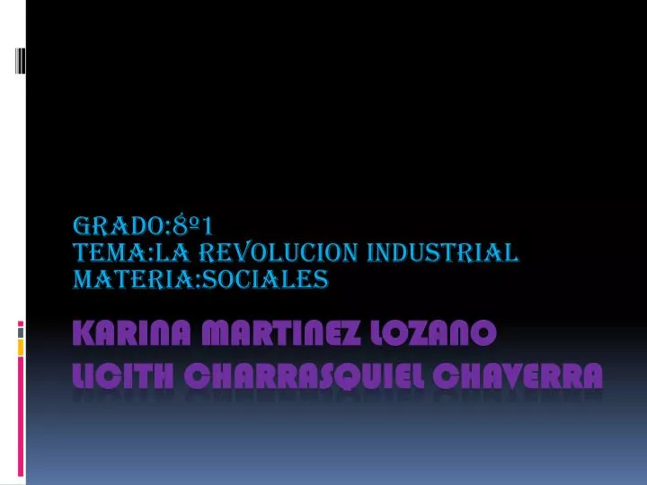 grado 8 1 tema la revolucion industrial materia sociales