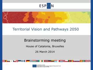 Brainstorming meeting House of Catalonia, Bruxelles 26 March 2014