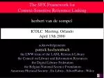 The SFX Framework for Context-Sensitive Reference Linking - slide 1