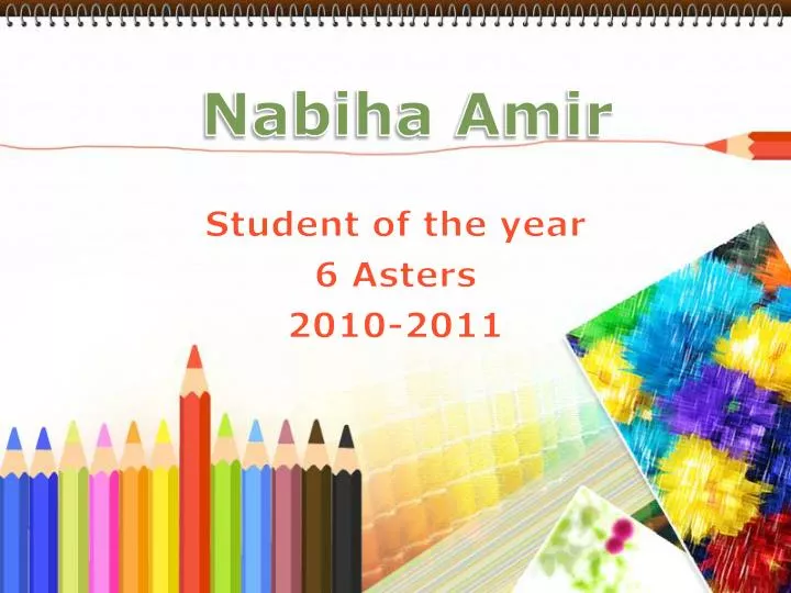 student of the year 6 asters 2010 2011