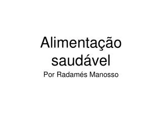 alimenta o saud vel
