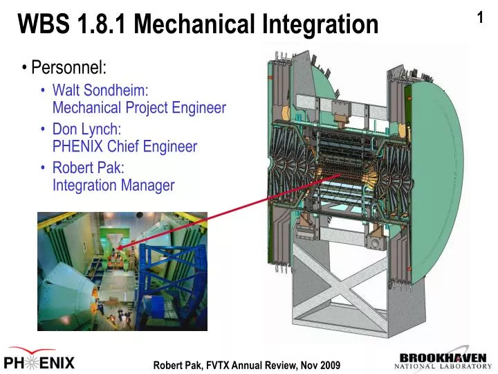 wbs 1 8 1 mechanical integration