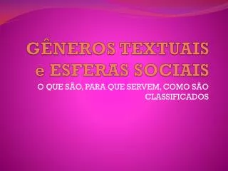 g neros textuais e esferas sociais