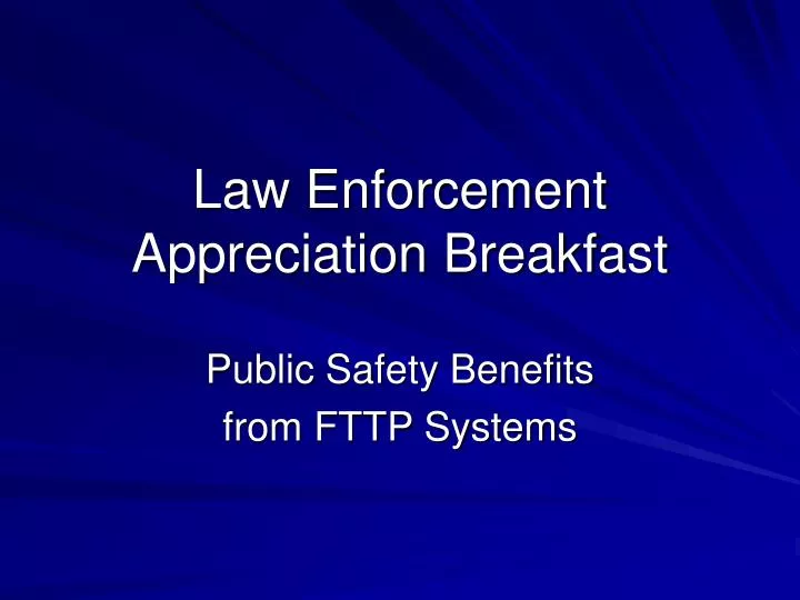 law enforcement appreciation breakfast