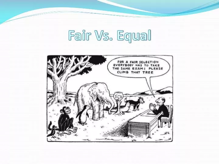 fair vs equal