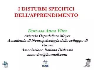 i disturbi specifici dell apprendimento
