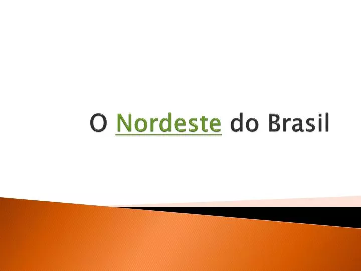 o nordeste do brasil
