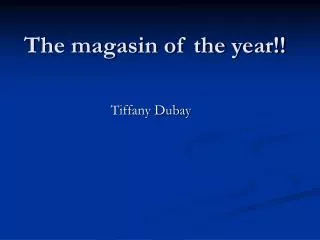 The magasin of the year!!