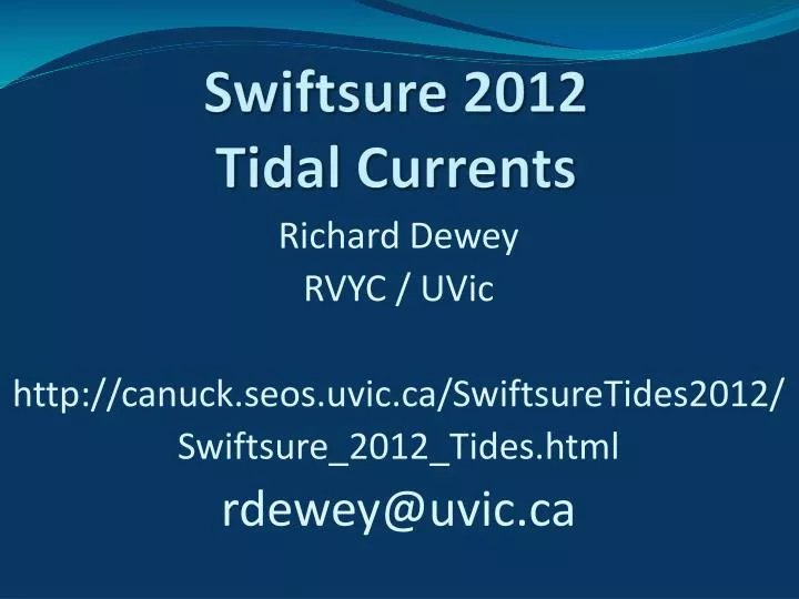 swiftsure 2012 tidal currents