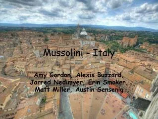 Mussolini - Italy