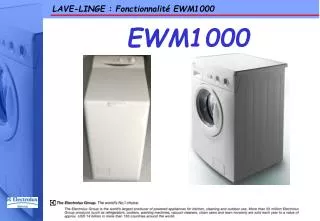 lave linge fonctionnalit ewm1000
