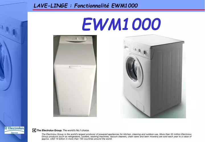lave linge fonctionnalit ewm1000