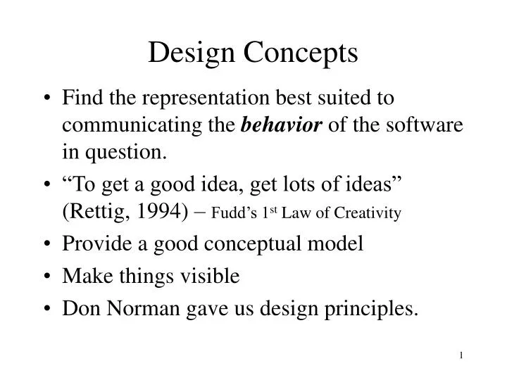 design concepts