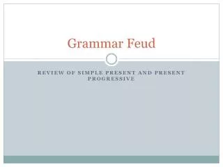 Grammar Feud