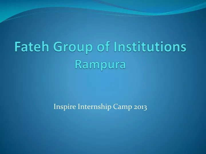fateh group of institutions rampura