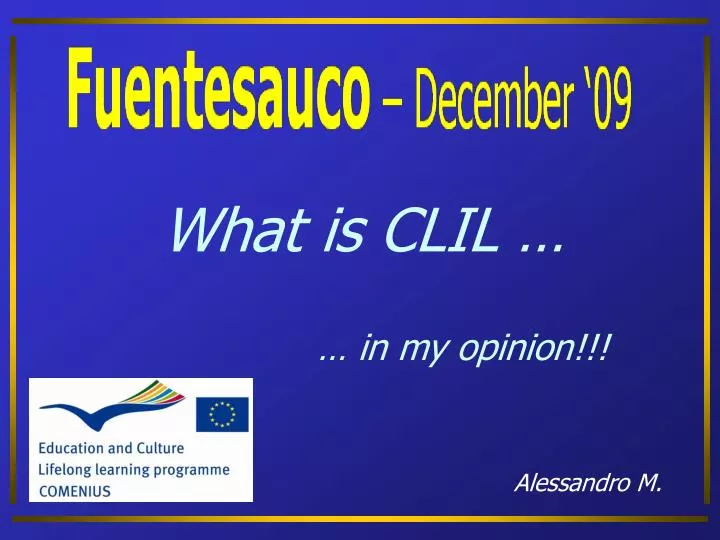 what is clil in my opinion